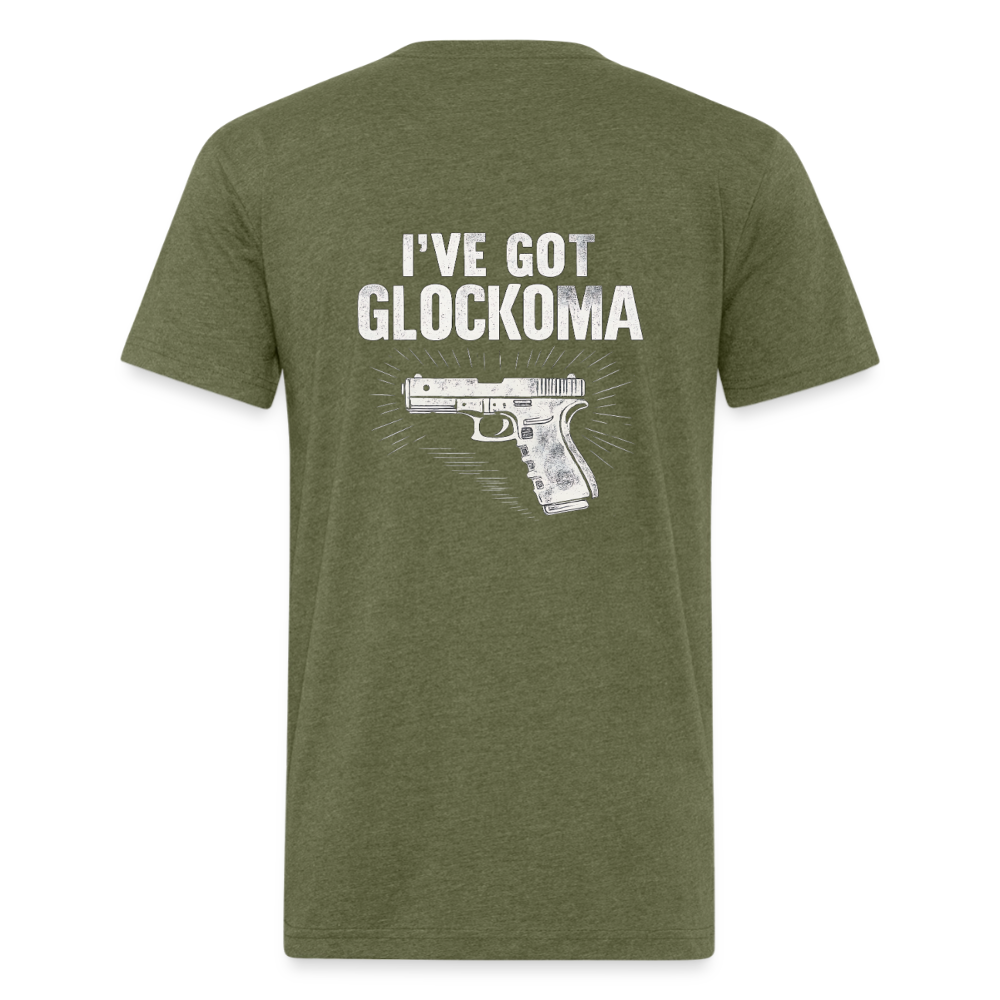 Glockoma Fitted Cotton/Poly T-Shirt by Next Level - heather military green