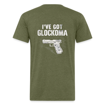 Glockoma Fitted Cotton/Poly T-Shirt by Next Level - heather military green