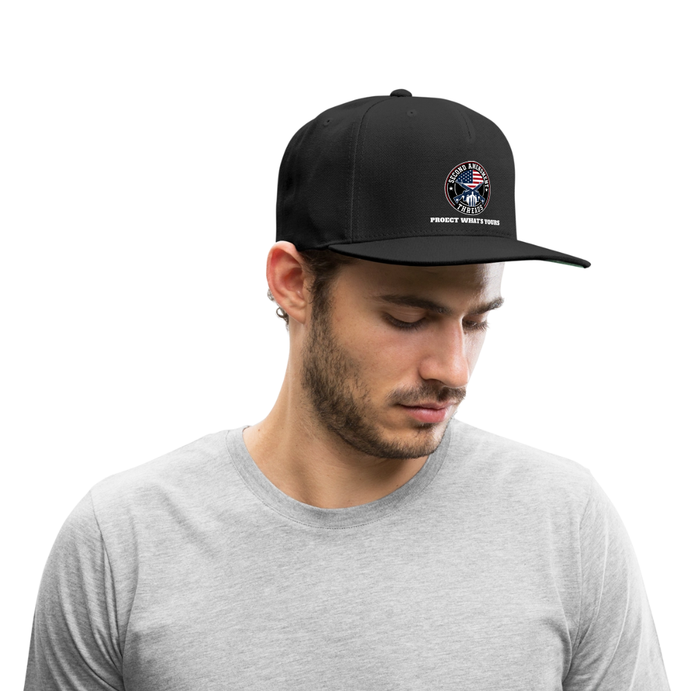 2A Threads Snapback Baseball Cap - black