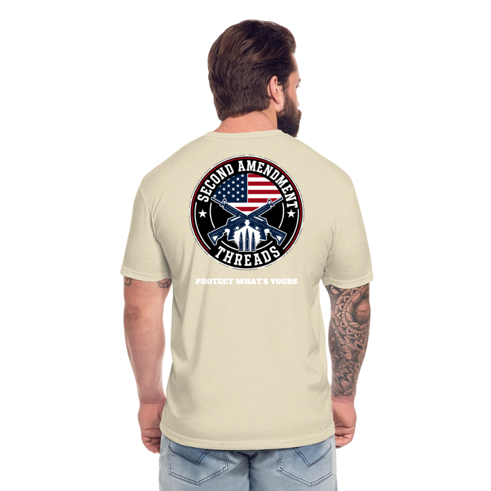 2A THREADS Fitted Cotton/Poly T-Shirt by Next Level - heather cream