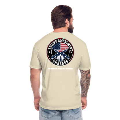 2A THREADS Fitted Cotton/Poly T-Shirt by Next Level - heather cream
