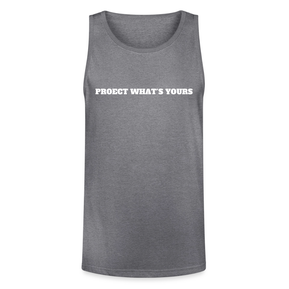 2A Threads Unisex Tri-Blend Organic Tank - heather gray