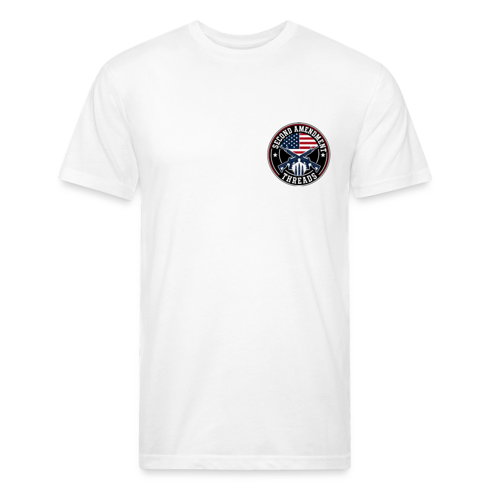 Fitted Cotton/Poly T-Shirt by Next Level size matter - white