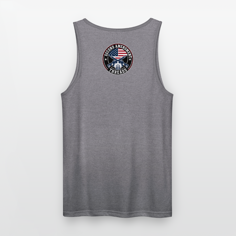2A Threads Unisex Tri-Blend Organic Tank - heather gray
