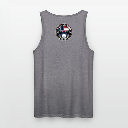 2A Threads Unisex Tri-Blend Organic Tank - heather gray
