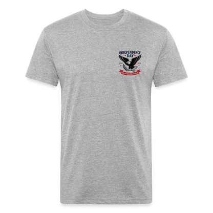 250 Yr America Fitted Cotton/Poly T-Shirt by Next Level - heather gray