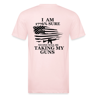 i am Fitted Cotton/Poly T-Shirt by Next Level - blush pink 