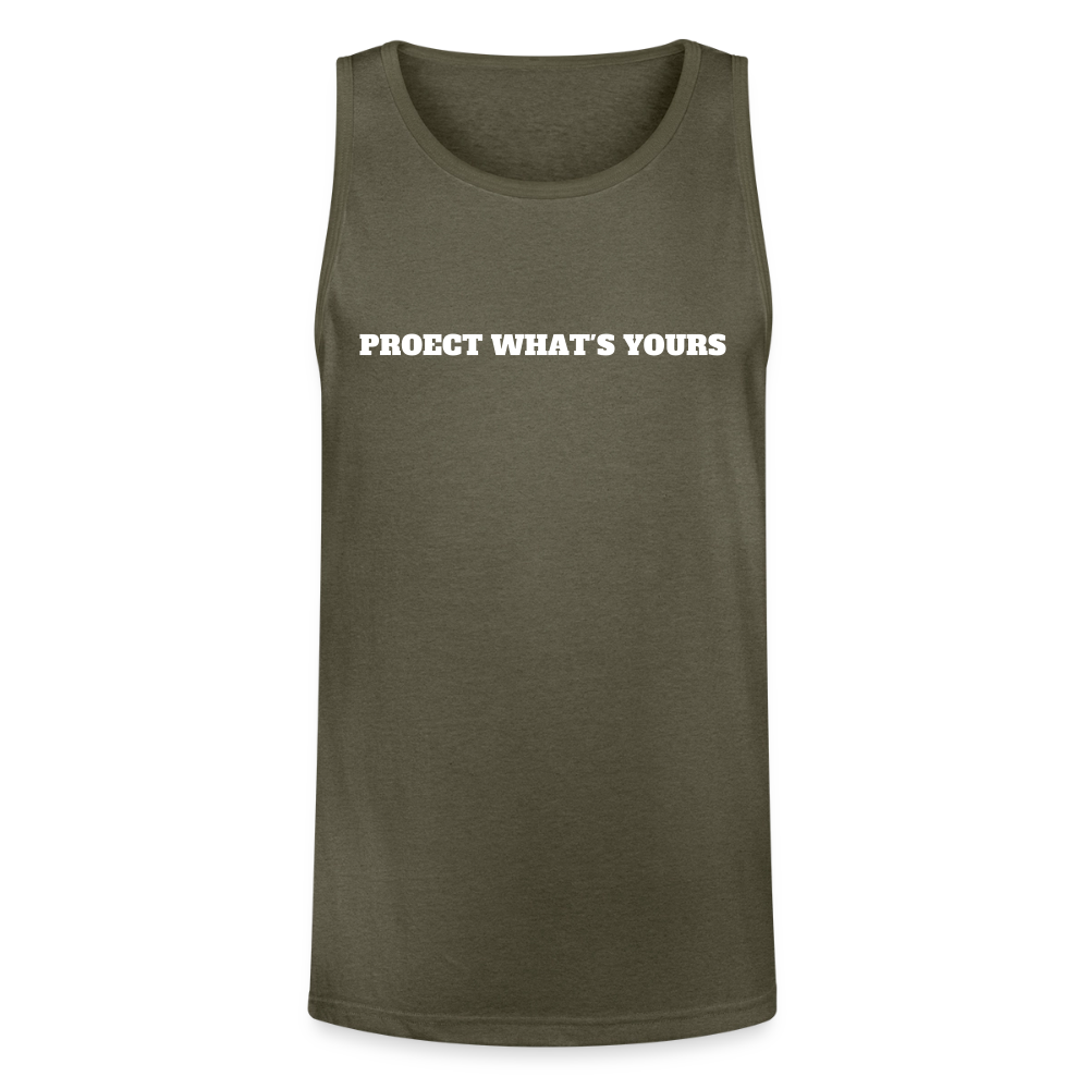 2A Threads Unisex Tri-Blend Organic Tank - heather olive
