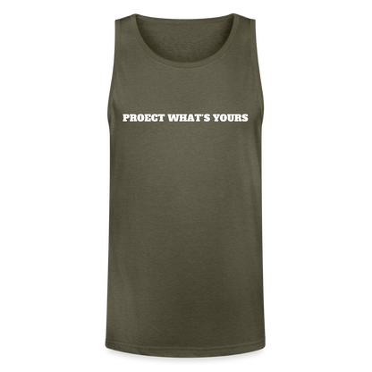2A Threads Unisex Tri-Blend Organic Tank - heather olive