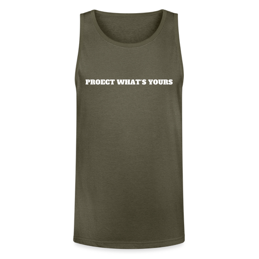 2A Threads Unisex Tri-Blend Organic Tank - heather olive