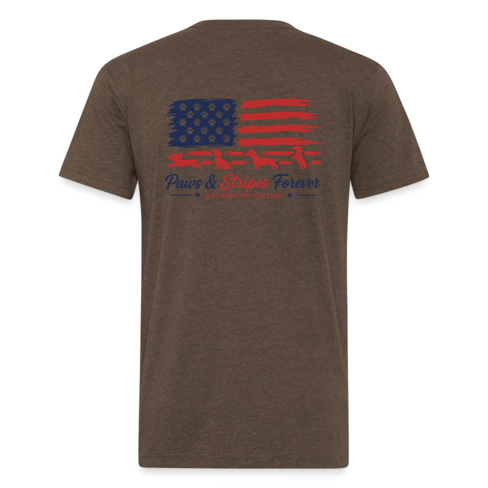 wiener Fitted Cotton/Poly T-Shirt by Next Level - heather espresso
