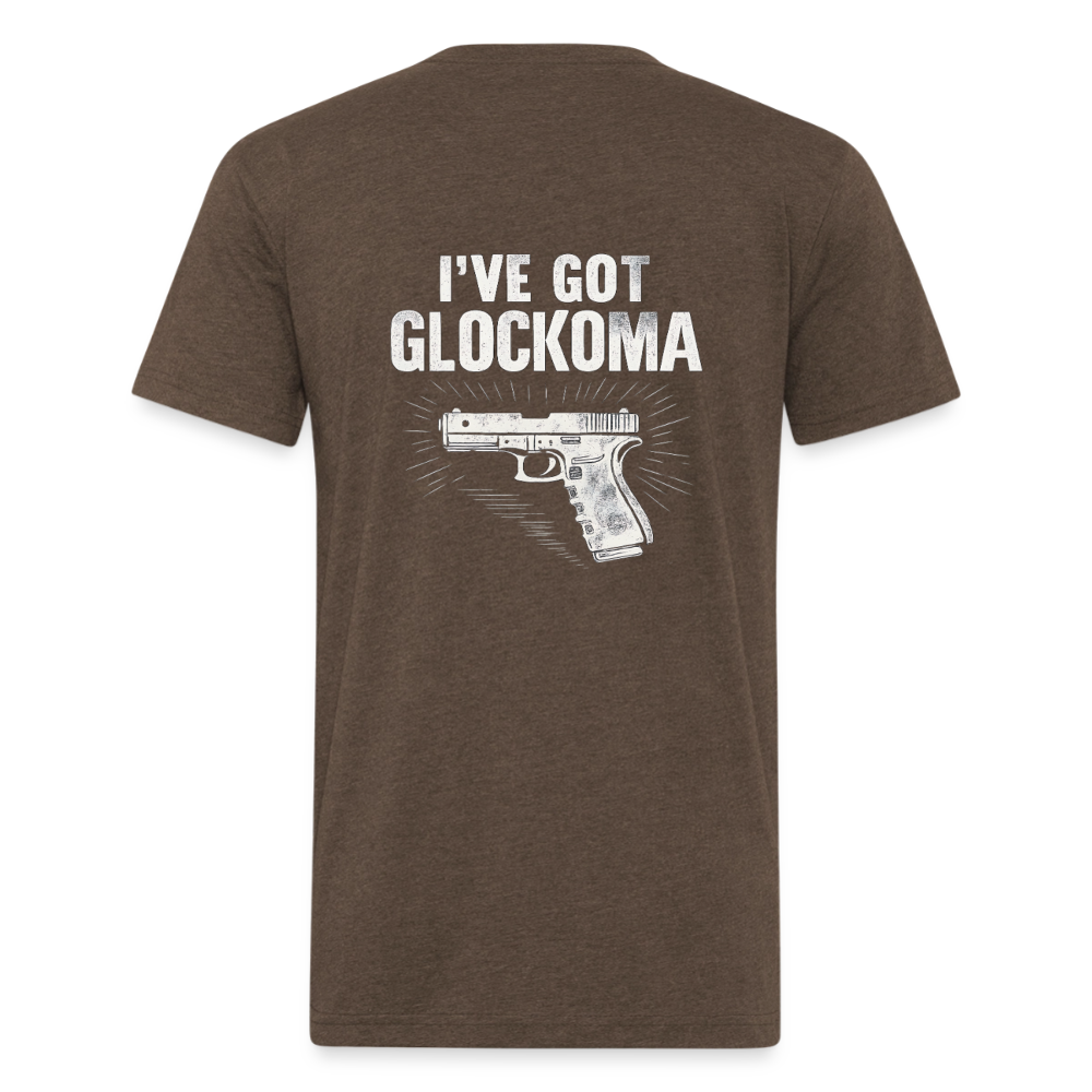 Glockoma Fitted Cotton/Poly T-Shirt by Next Level - heather espresso