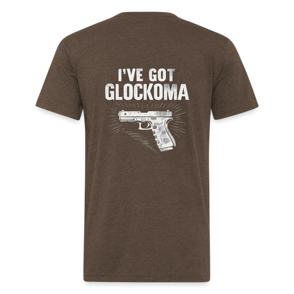 Glockoma Fitted Cotton/Poly T-Shirt by Next Level - heather espresso