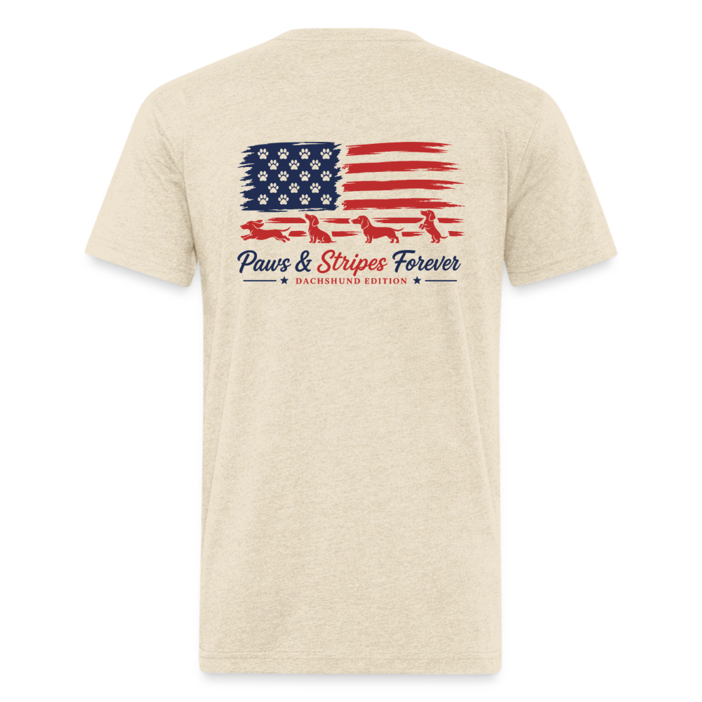 wiener Fitted Cotton/Poly T-Shirt by Next Level - heather cream