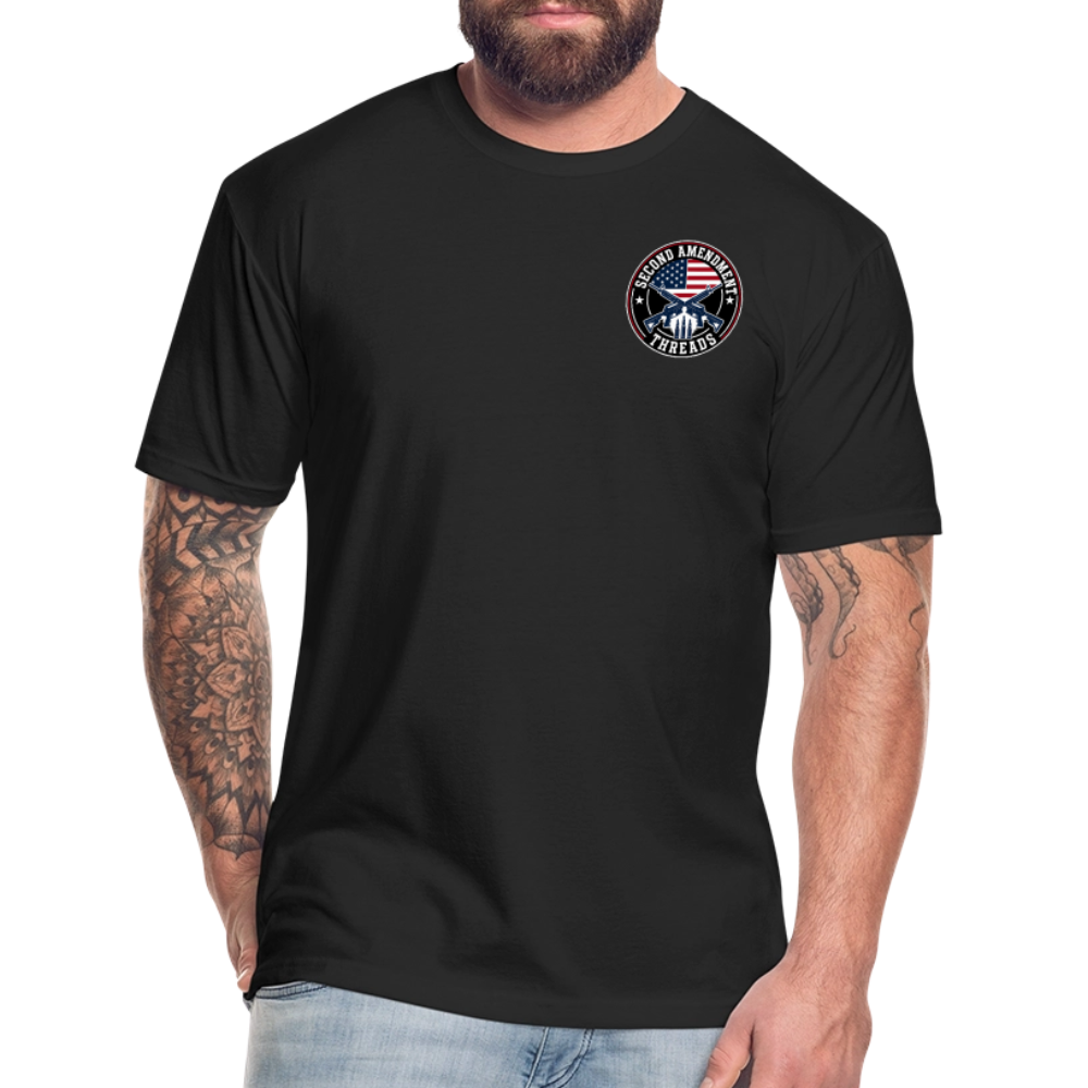 2A THREADS Fitted Cotton/Poly T-Shirt by Next Level - black