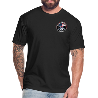 2A THREADS Fitted Cotton/Poly T-Shirt by Next Level - black