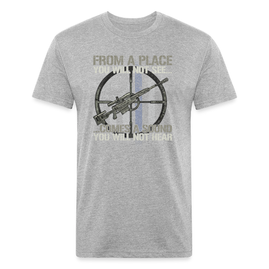 You will not see Fitted Cotton/Poly T-Shirt by Next Level - heather gray
