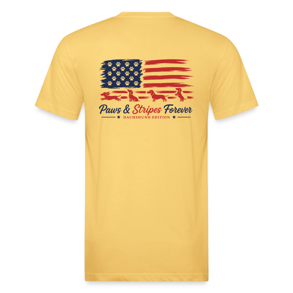 wiener Fitted Cotton/Poly T-Shirt by Next Level - pastel yellow