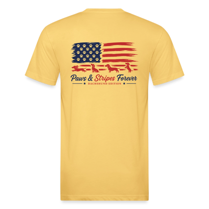 wiener Fitted Cotton/Poly T-Shirt by Next Level - pastel yellow