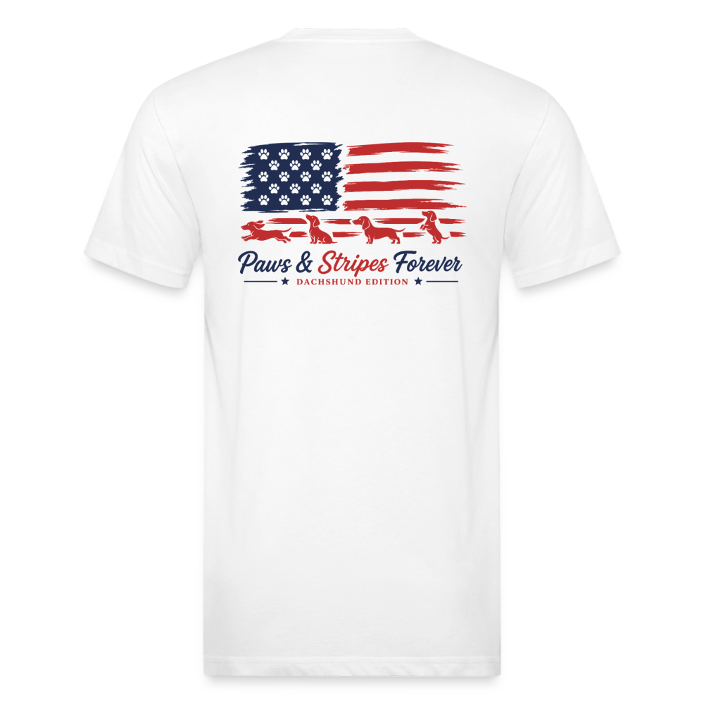 wiener Fitted Cotton/Poly T-Shirt by Next Level - white