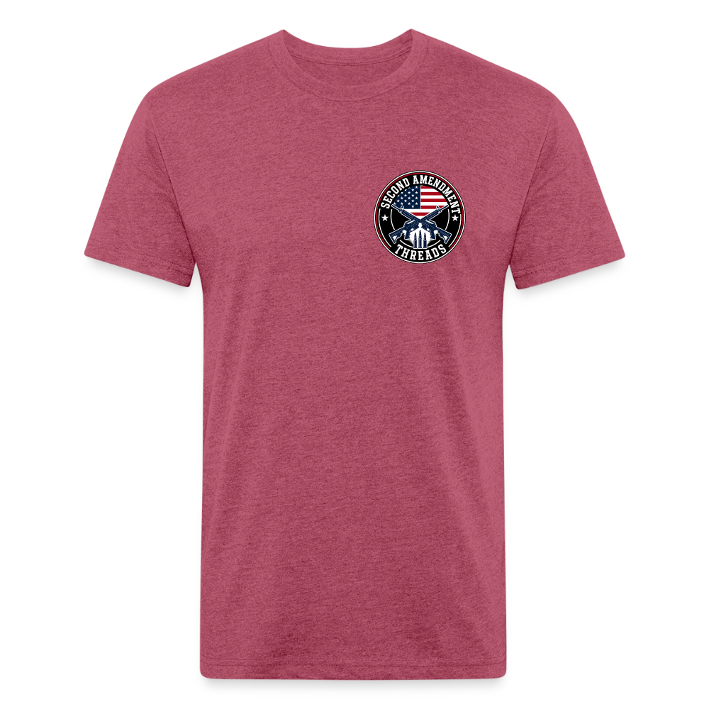 Fitted Cotton/Poly T-Shirt by Next Level quitter - heather burgundy