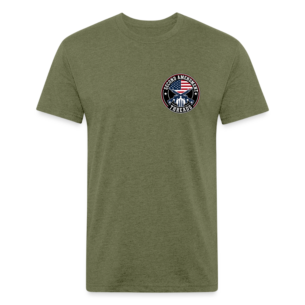 Fitted Cotton/Poly T-Shirt by Next Level quitter - heather military green