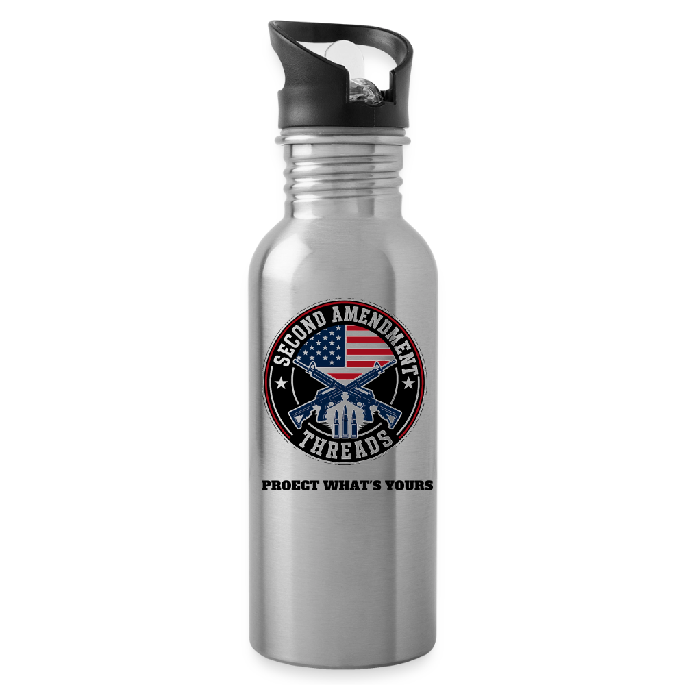 2A Threads Water Bottle - silver