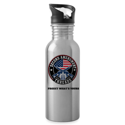 2A Threads Water Bottle - silver