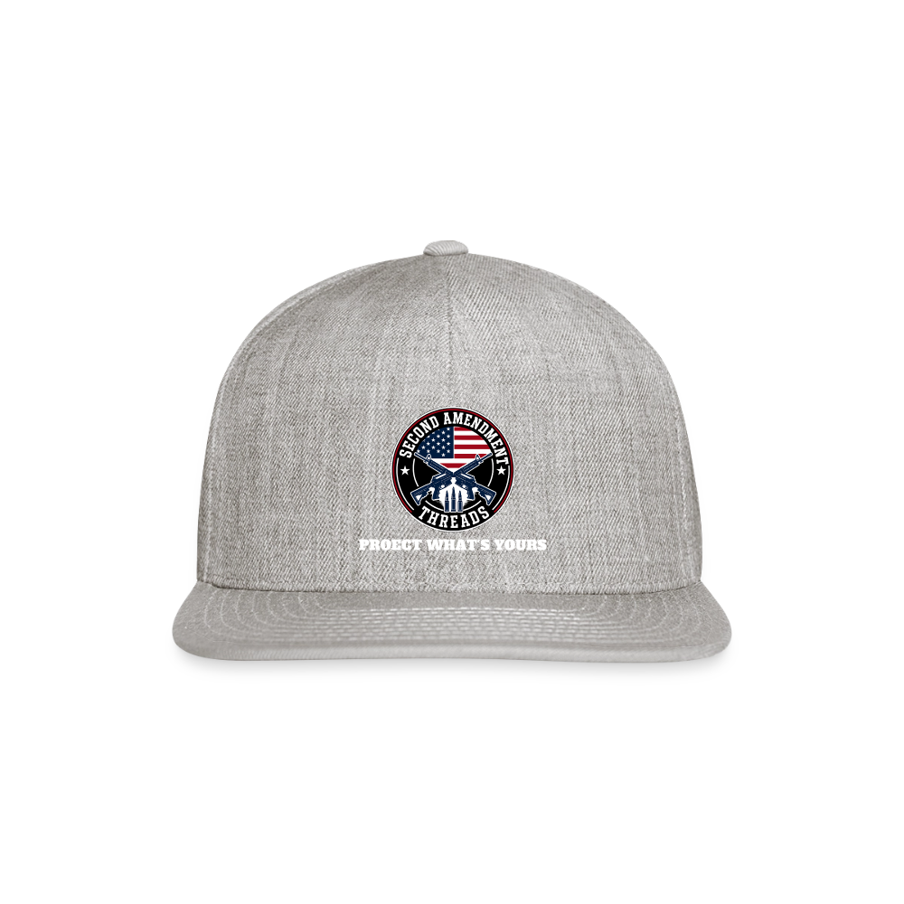 2A Threads Snapback Baseball Cap - heather gray