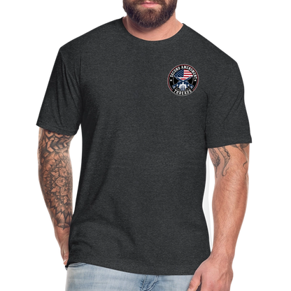2A THREADS Fitted Cotton/Poly T-Shirt by Next Level - heather black
