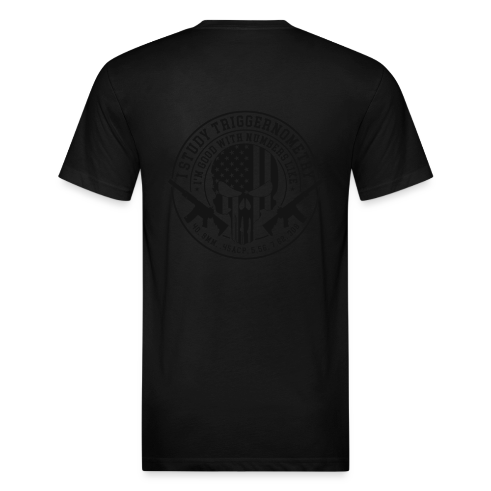 I Study Trigonometry Fitted Cotton/Poly T-Shirt by Next Level - black