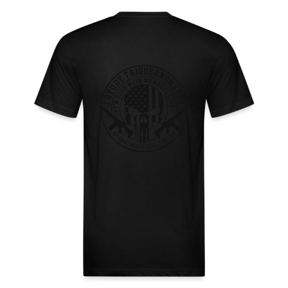 I Study Trigonometry Fitted Cotton/Poly T-Shirt by Next Level - black