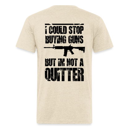 Fitted Cotton/Poly T-Shirt by Next Level quitter - heather cream