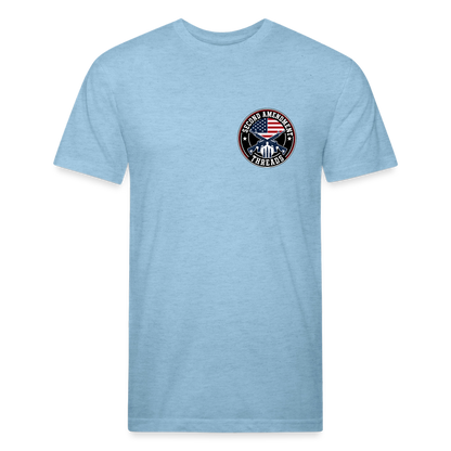 Fitted Cotton/Poly T-Shirt by Next Level quitter - heather blue