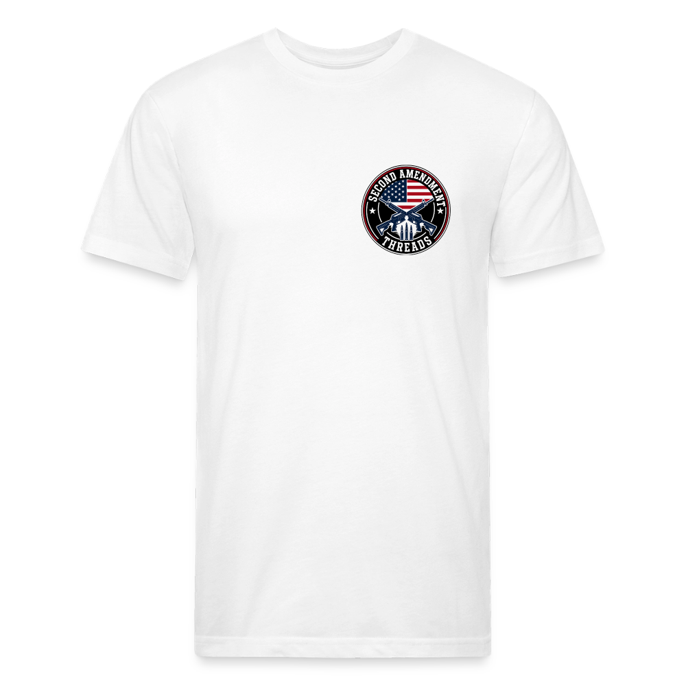 Fitted Cotton/Poly T-Shirt by Next Level quitter - white