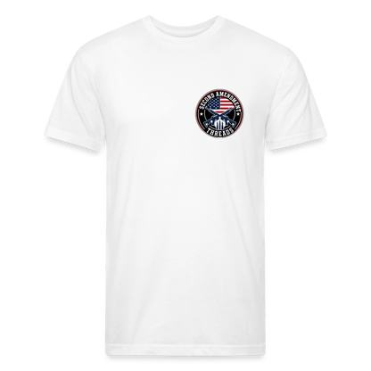 Fitted Cotton/Poly T-Shirt by Next Level quitter - white