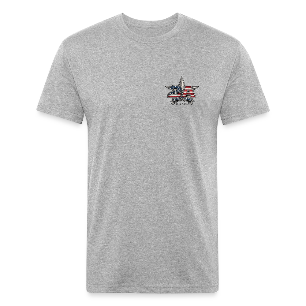 250 Year America  2A Threads Fitted Cotton/Poly T-Shirt by Next Level - heather gray