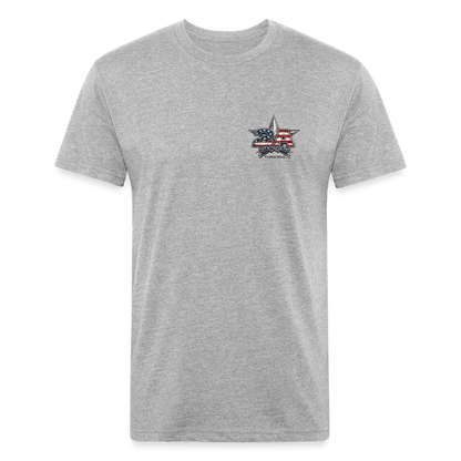250 Year America  2A Threads Fitted Cotton/Poly T-Shirt by Next Level - heather gray