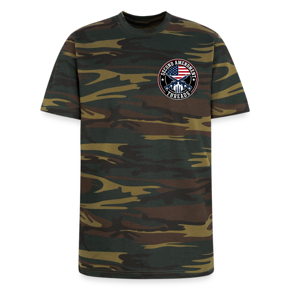 Take A Knee Unisex Camo Tee - green camo