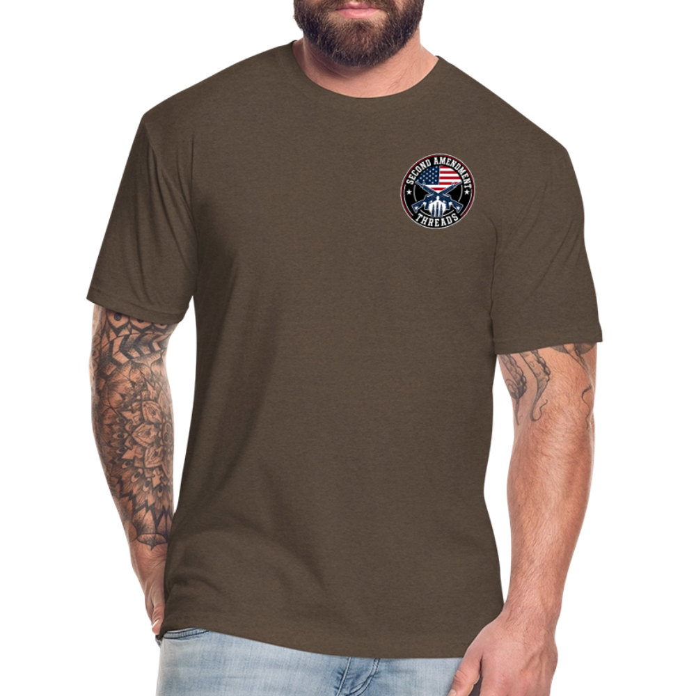 2A THREADS Fitted Cotton/Poly T-Shirt by Next Level - heather espresso