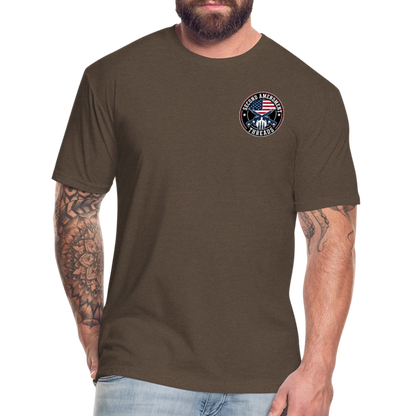 2A THREADS Fitted Cotton/Poly T-Shirt by Next Level - heather espresso