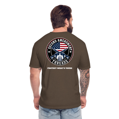 2A THREADS Fitted Cotton/Poly T-Shirt by Next Level - heather espresso