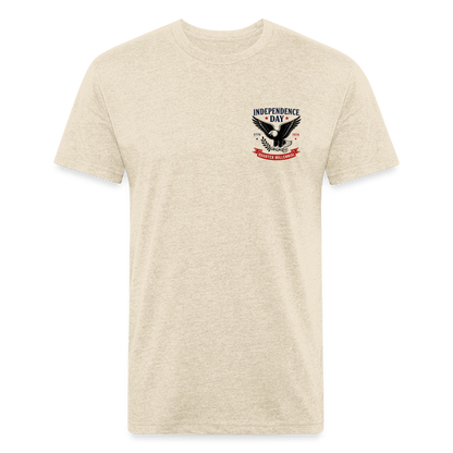 250 Yr America Fitted Cotton/Poly T-Shirt by Next Level - heather cream