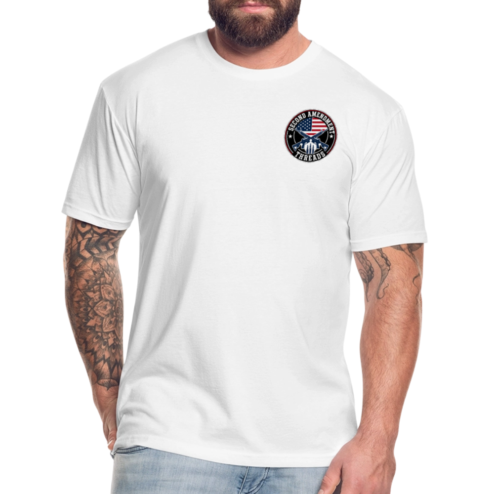 2A THREADS Fitted Cotton/Poly T-Shirt by Next Level - white