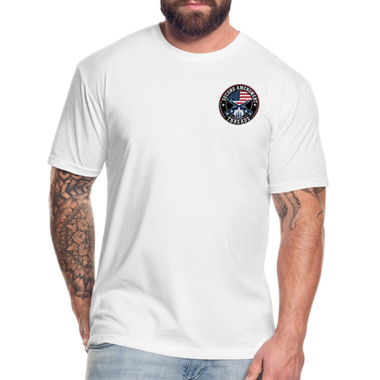 2A THREADS Fitted Cotton/Poly T-Shirt by Next Level - white