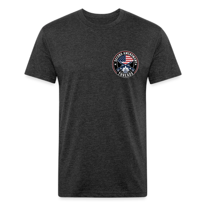 i am Fitted Cotton/Poly T-Shirt by Next Level - heather black