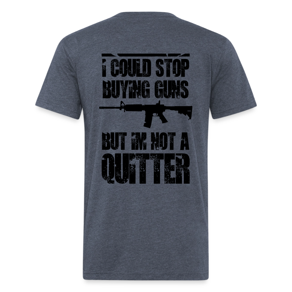 Fitted Cotton/Poly T-Shirt by Next Level quitter - heather navy