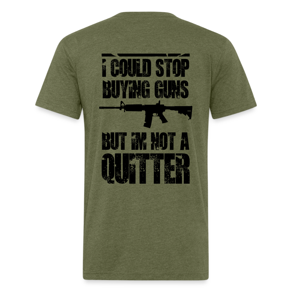 Fitted Cotton/Poly T-Shirt by Next Level quitter - heather military green