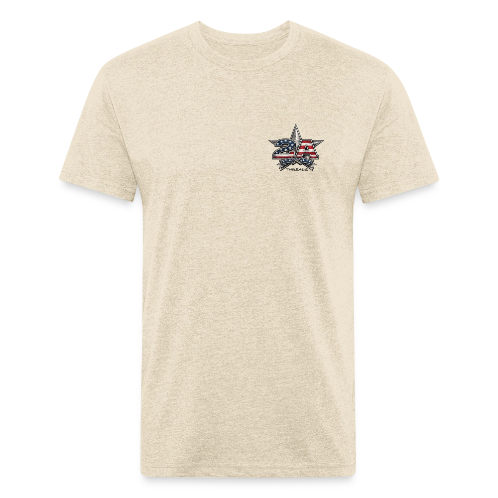 250 Year America  2A Threads Fitted Cotton/Poly T-Shirt by Next Level - heather cream