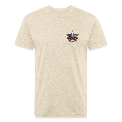 250 Year America  2A Threads Fitted Cotton/Poly T-Shirt by Next Level - heather cream